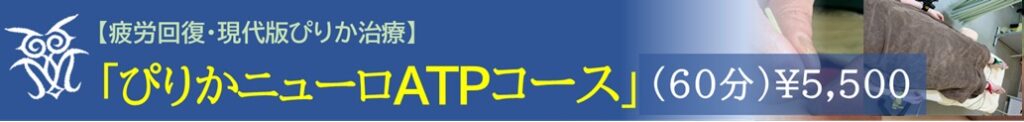 仙台市青葉区ぴりか治療院|ぴりかニューロATP(60分)脳疲労タイプの自律神経調整コース